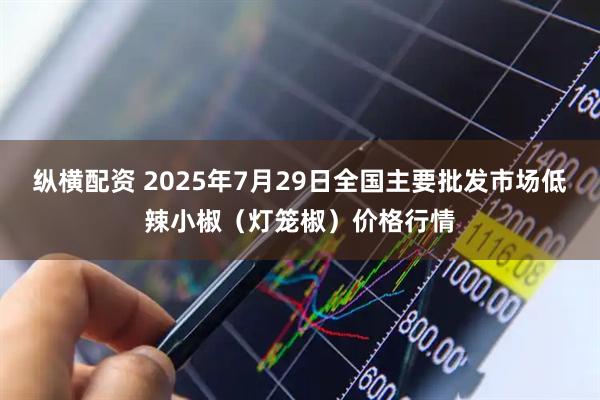 纵横配资 2025年7月29日全国主要批发市场低辣小椒（灯笼椒）价格行情
